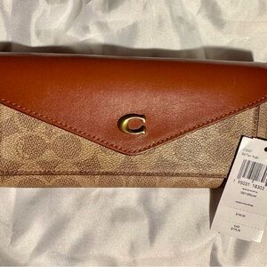 Coach Brown and Tan Wallet